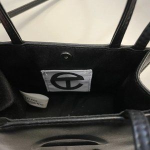 New Black Bubblegum 💄🐾Vegan Leather Shopping  Telfar Small  Bag Purse 💄🐾🍀